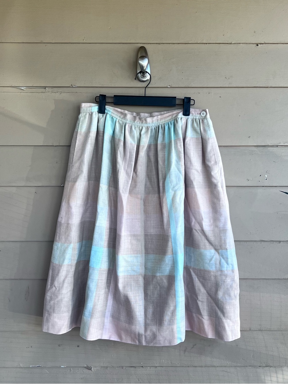 Vintage Evan Picone Plaid Midi Skirt Size 16
